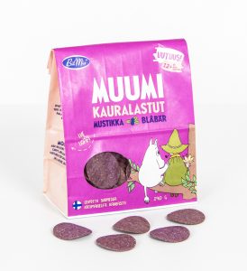 BitMix Muumi Kauralastut Mustikka 100 % kaurasnack
